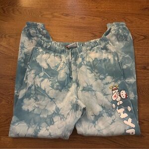Hypeland x Hello Kitty Tie Dye Joggers sweatpants medium Fan organic cotton